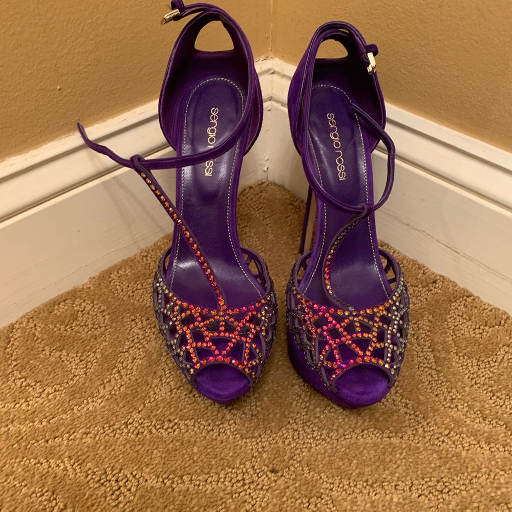 Sergio Rossi embellished heels